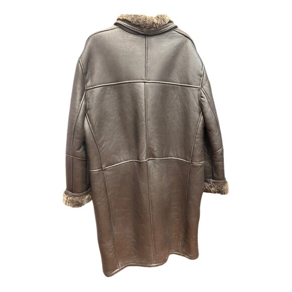 Vintage Men's Brown Sheepskin Coat - Picture 2 of 2